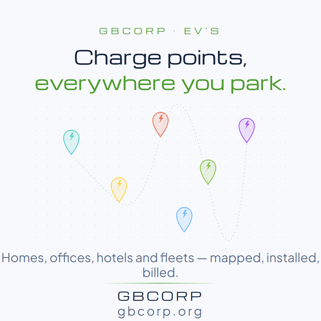 Charge points, everywhere you park.