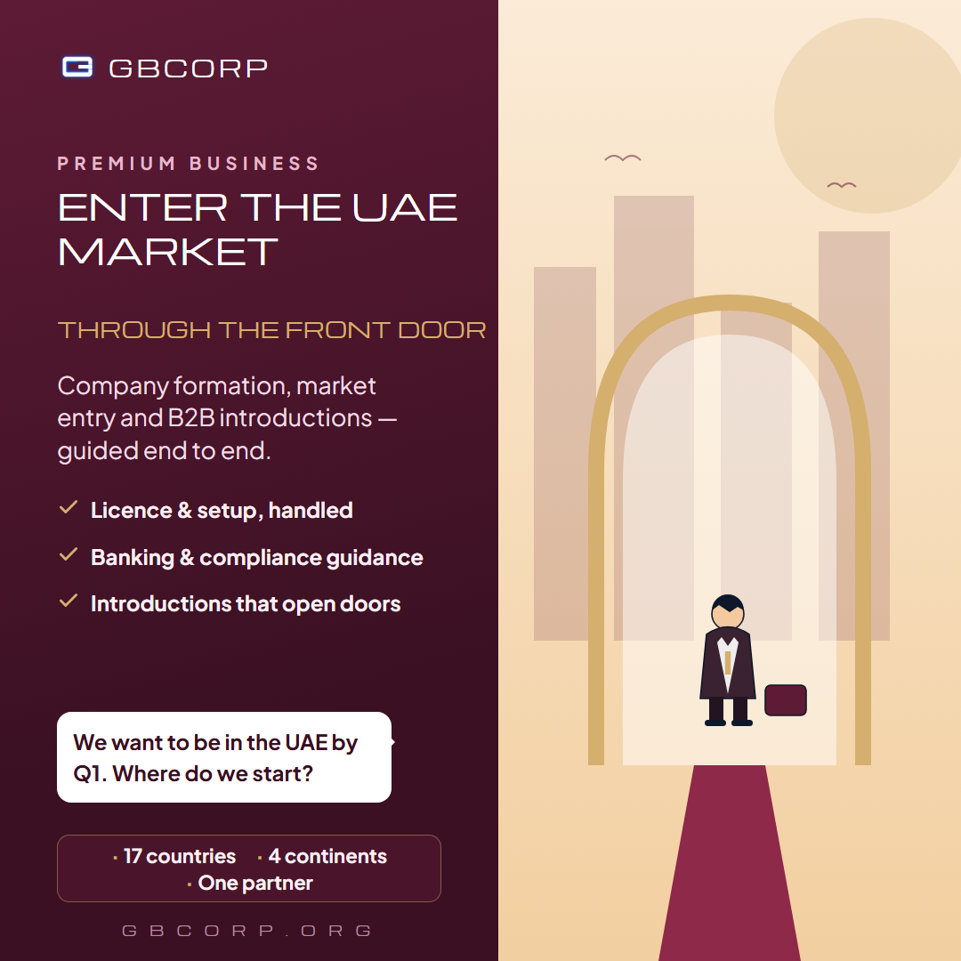Enter the UAE market through the front door.
